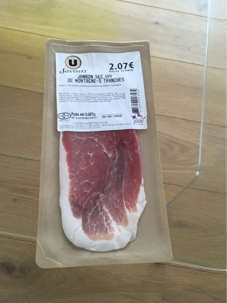 Open Food Facts Jambon sec de montagne packshot