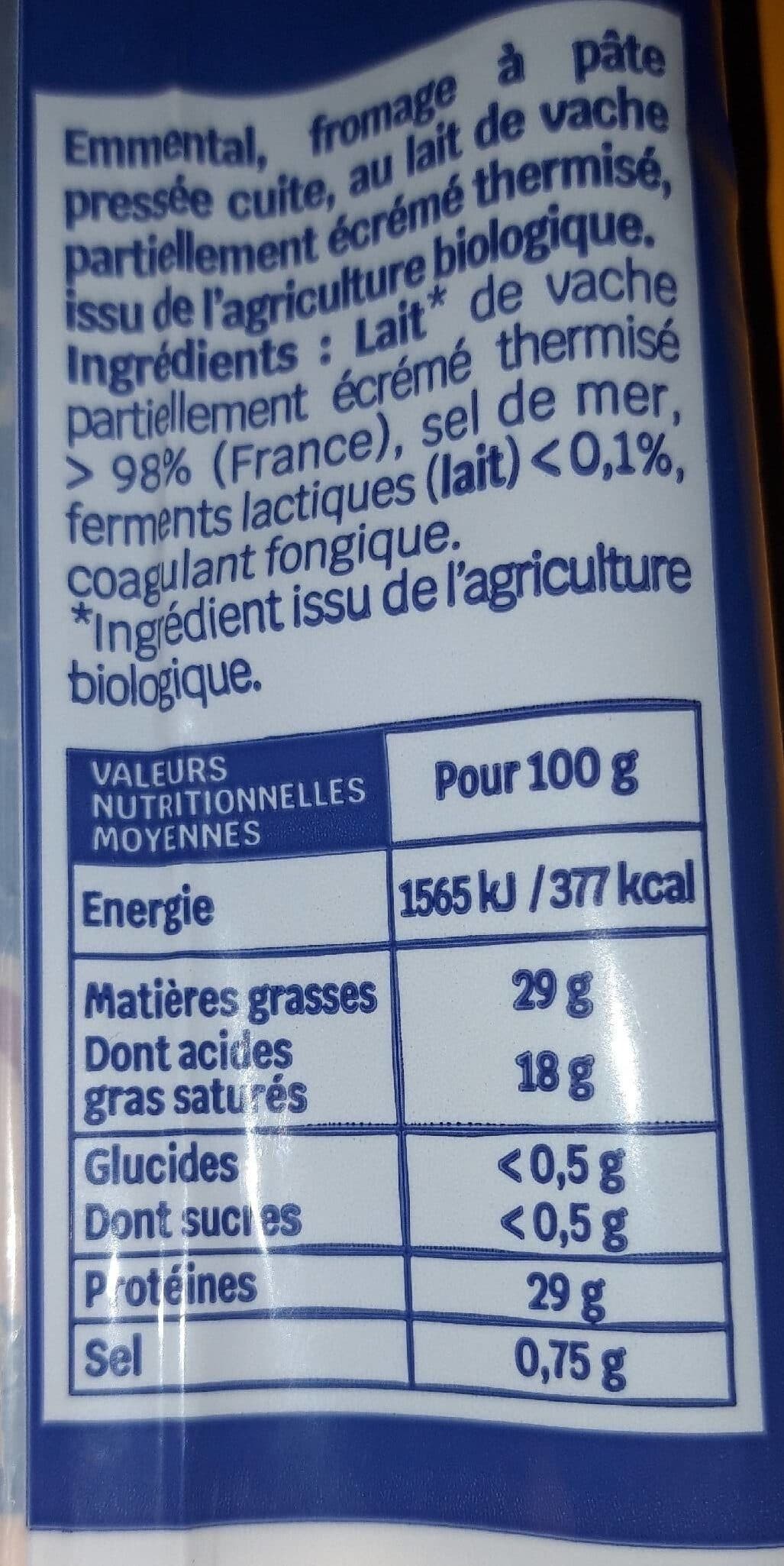Open Food Facts Emmental français packshot