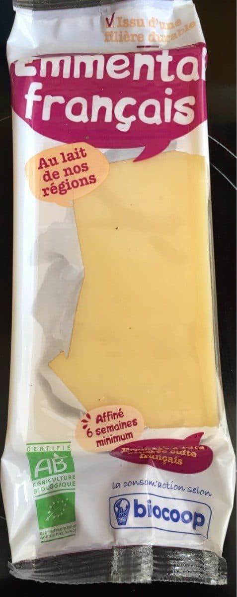 Biocoop Emmental affiné en cave packshot