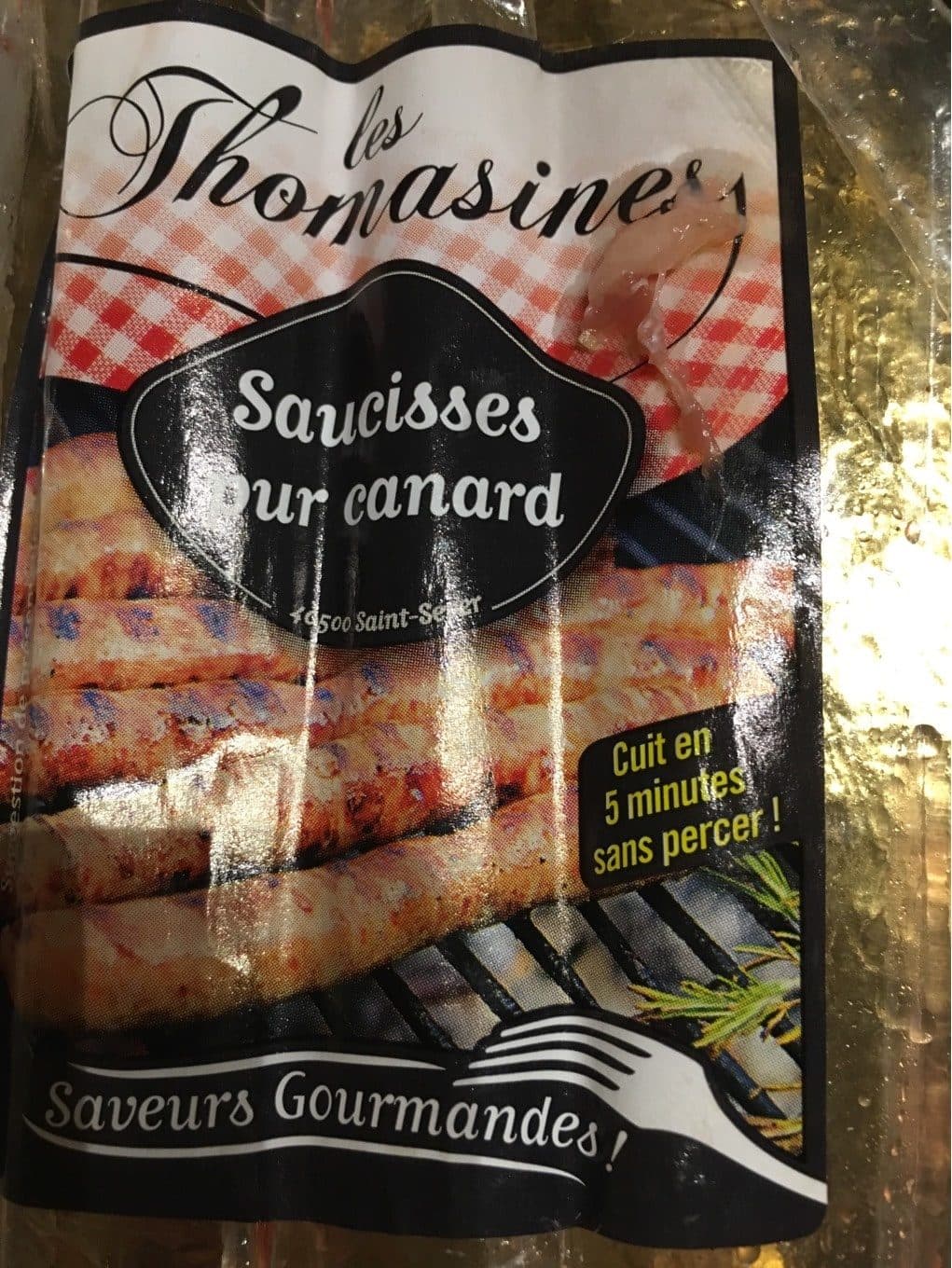 Le Grenier Des Gastronomes Saucisse pur canard packshot