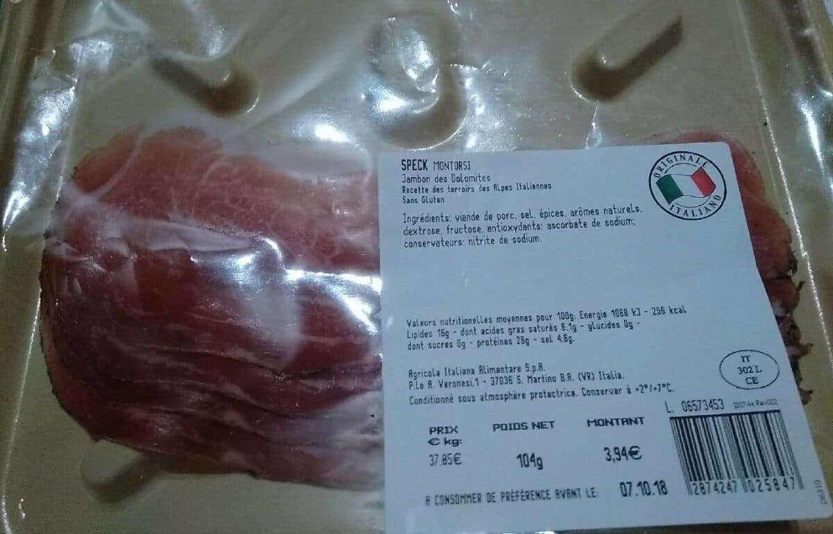 Open Food Facts Speck packshot