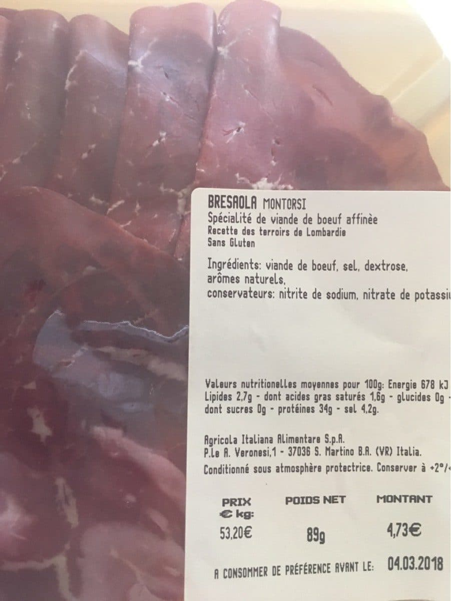 Montorsi Bresaola packshot