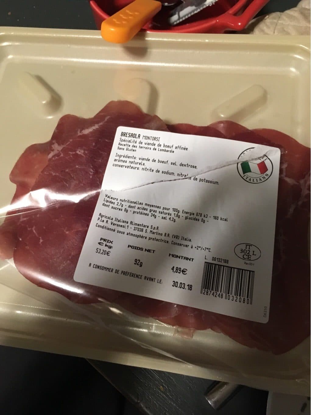 U Bresaola packshot