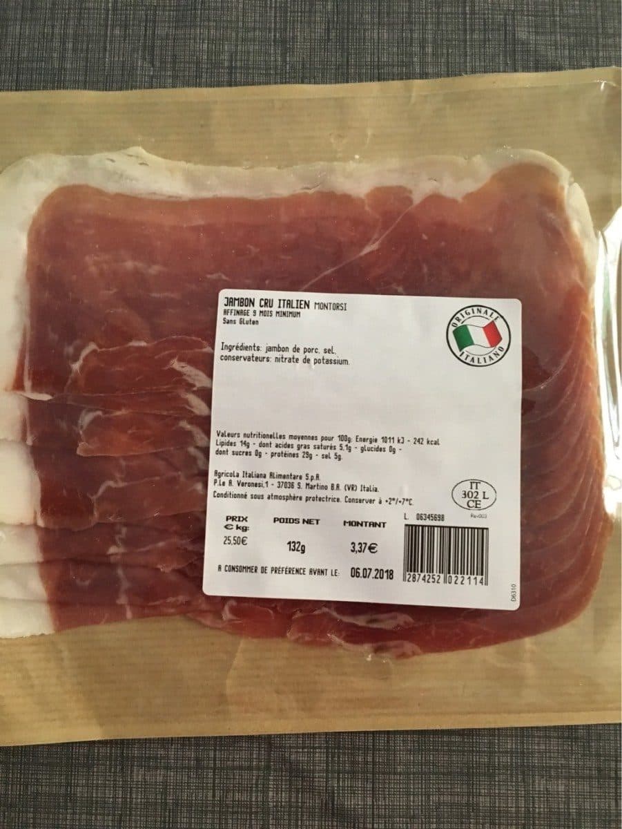 Montorsi Jambon cru italien packshot