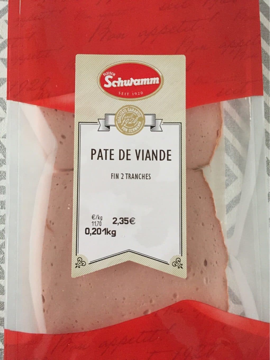 Schwamm Pate de viande packshot