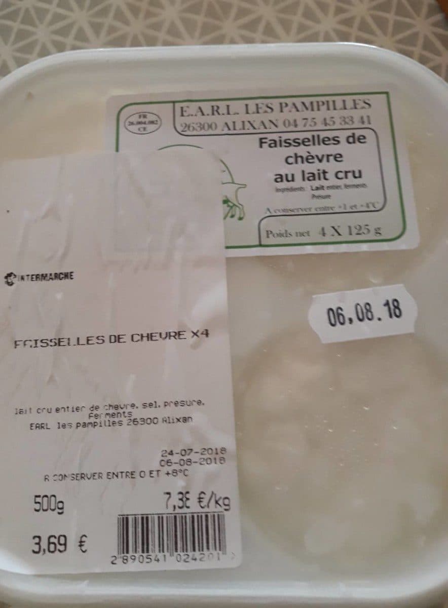 Les pampilles Faisselles de chèvre au lait cru packshot