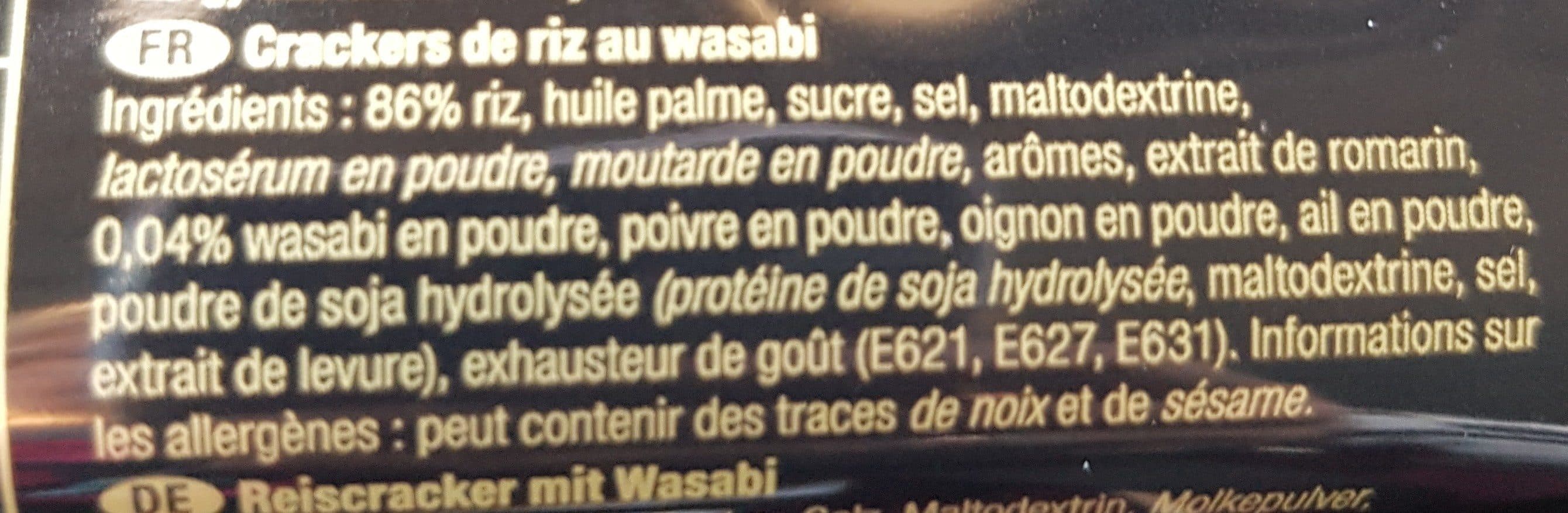 Open Food Facts Wasabi crackers packshot