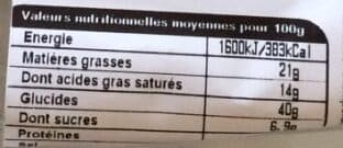 Open Food Facts Croissant au beurre packshot