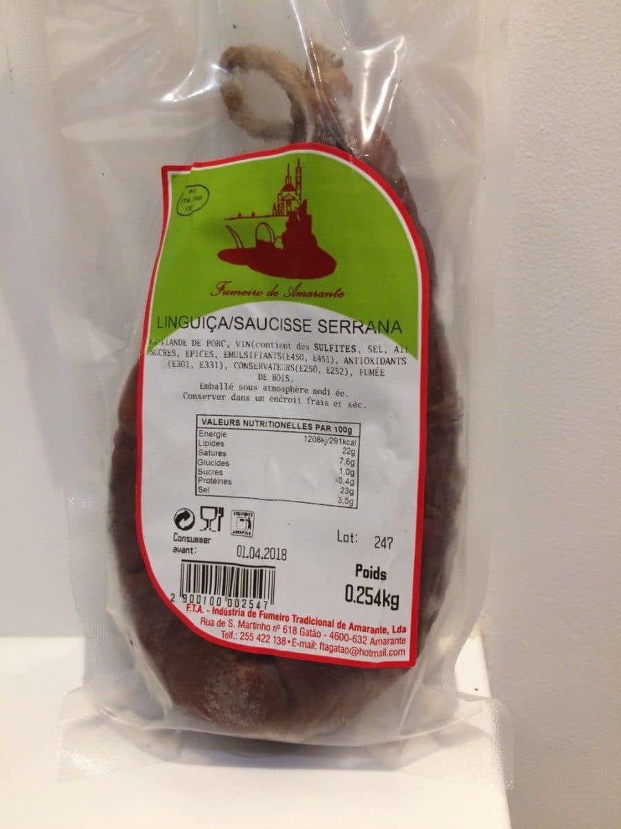 Open Food Facts Saucisse Serrana packshot