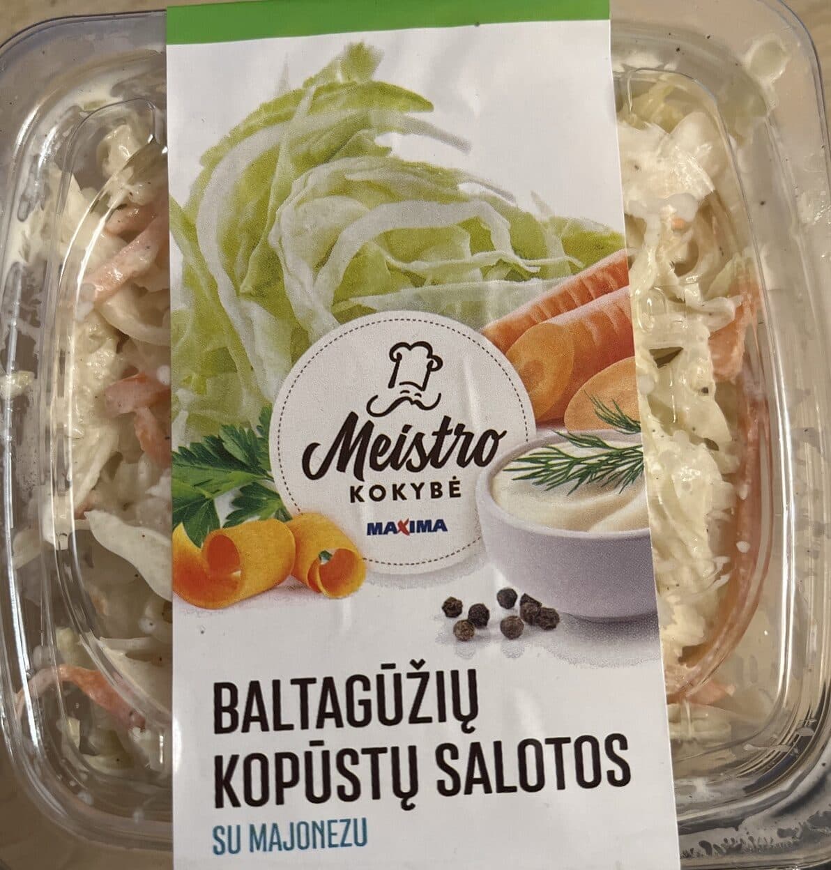 Maxima Baltagrūdžių Kopūstų Salotos packshot