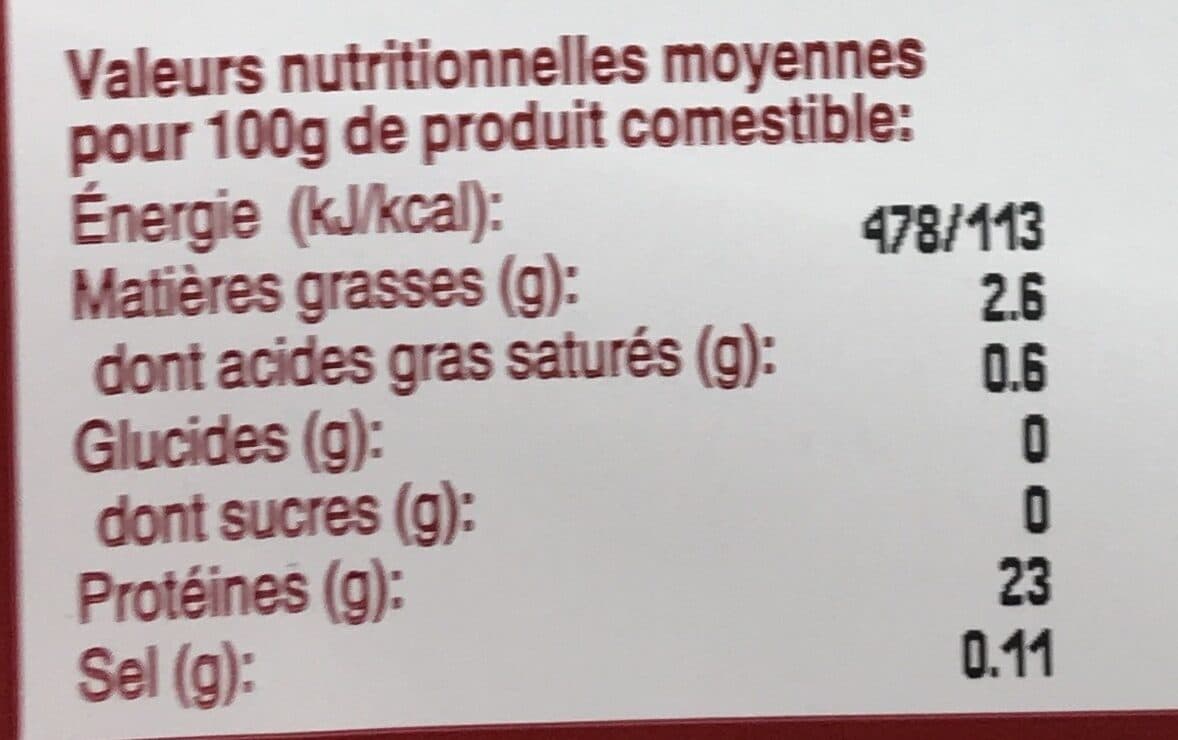 Open Food Facts Filet de poulet jaune packshot