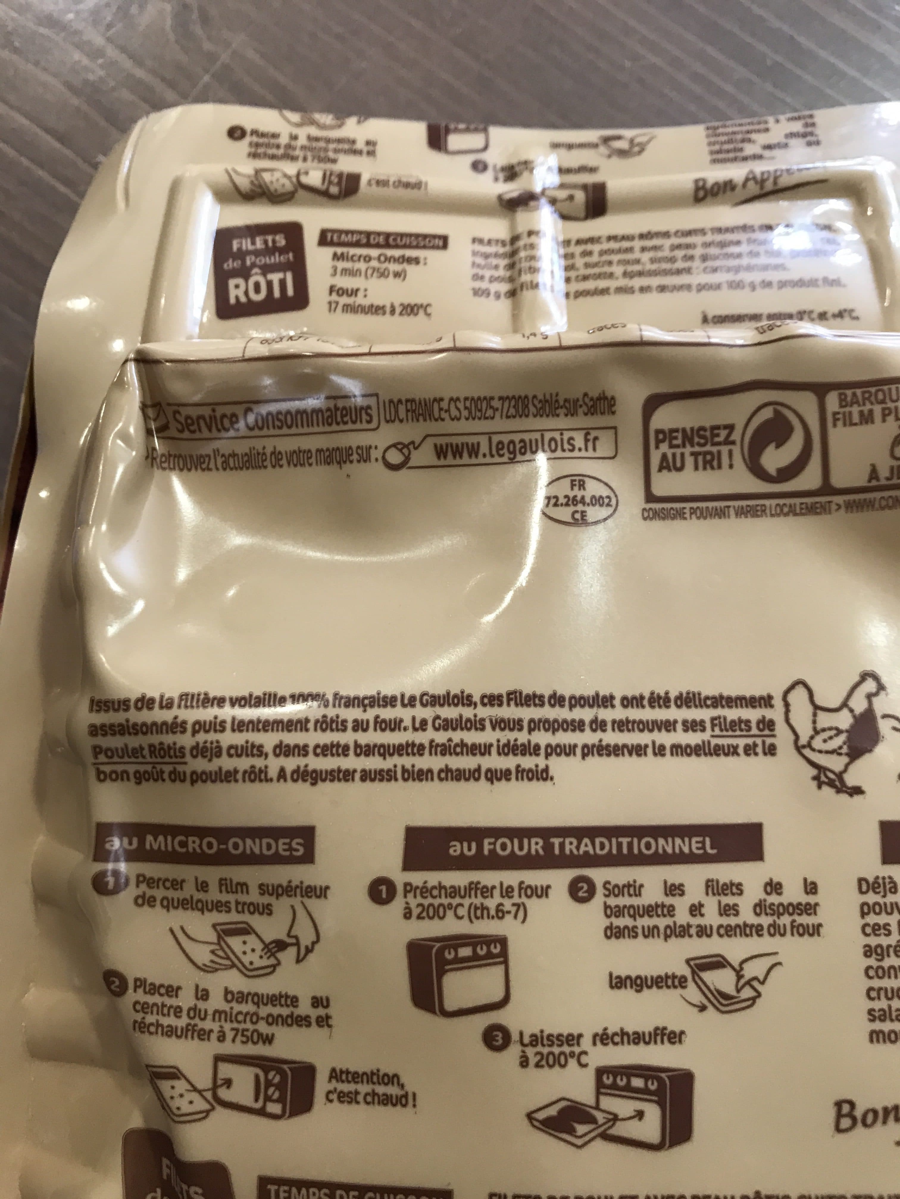 Le Gaulois Filet de poulet roti packshot