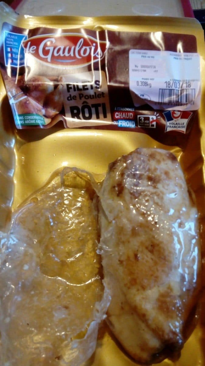 Open Food Facts Filets de poulet rôti packshot