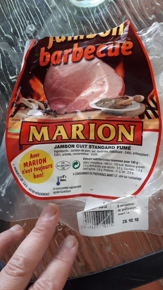 Open Food Facts Jambon barbecue packshot