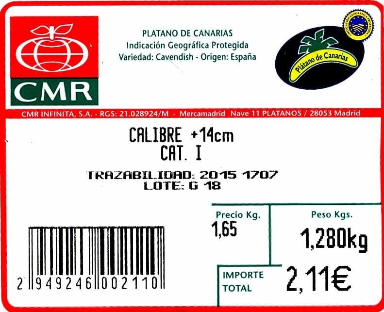 CMR Plátano de Canarias packshot