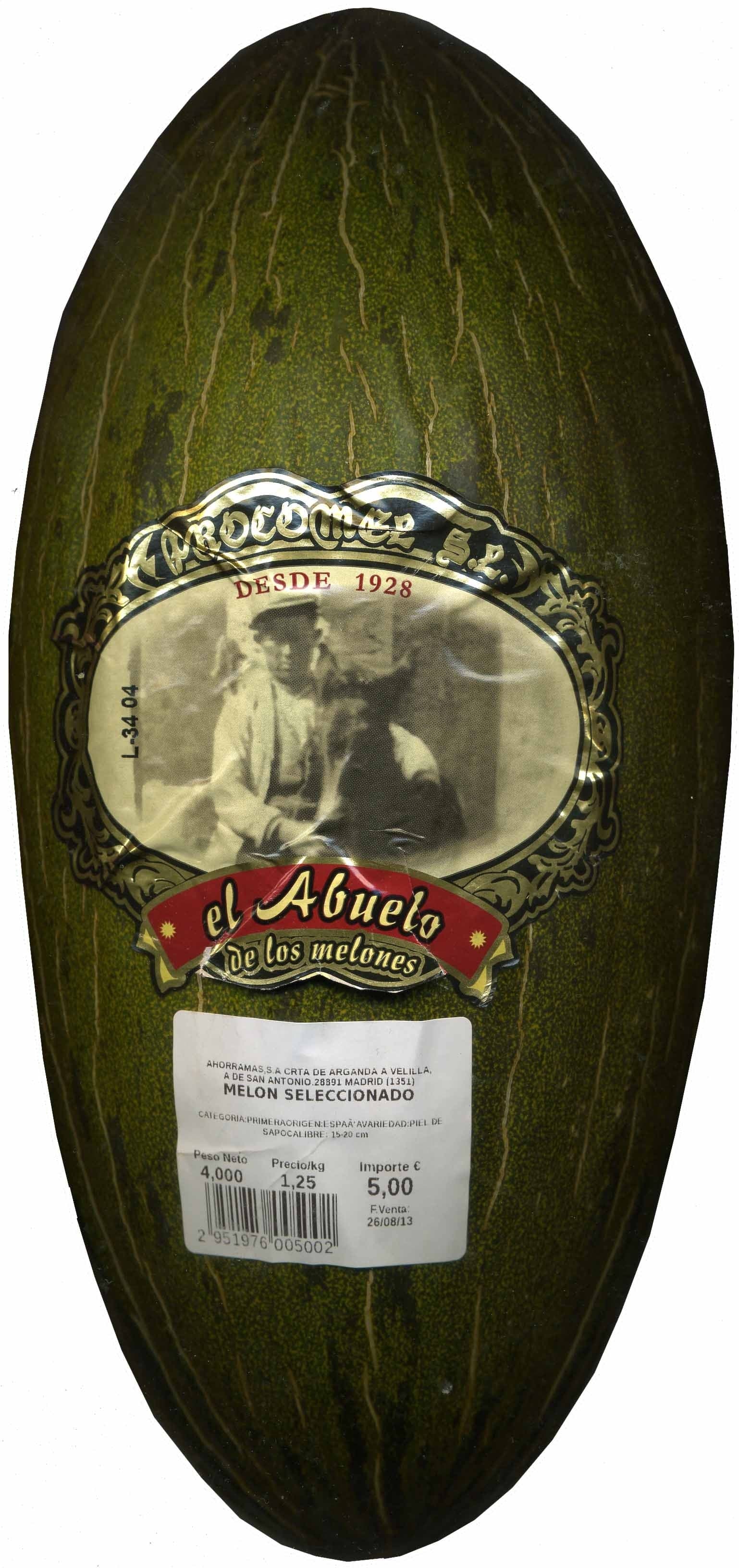 El Abuelo de los Melones Melón "piel de sapo" packshot