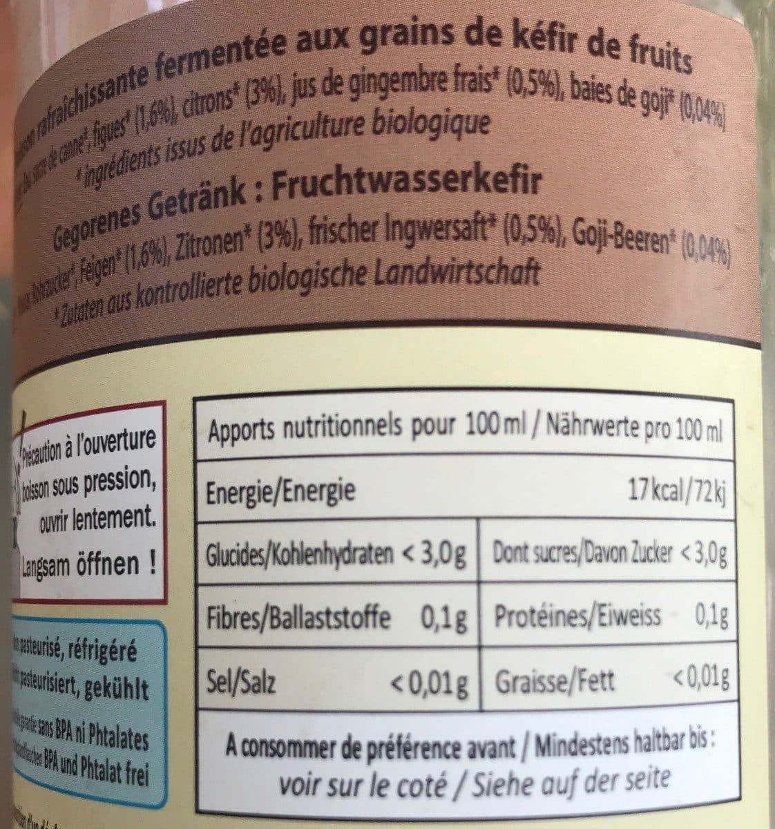 Open Food Facts Kiff'it Gingembre packshot
