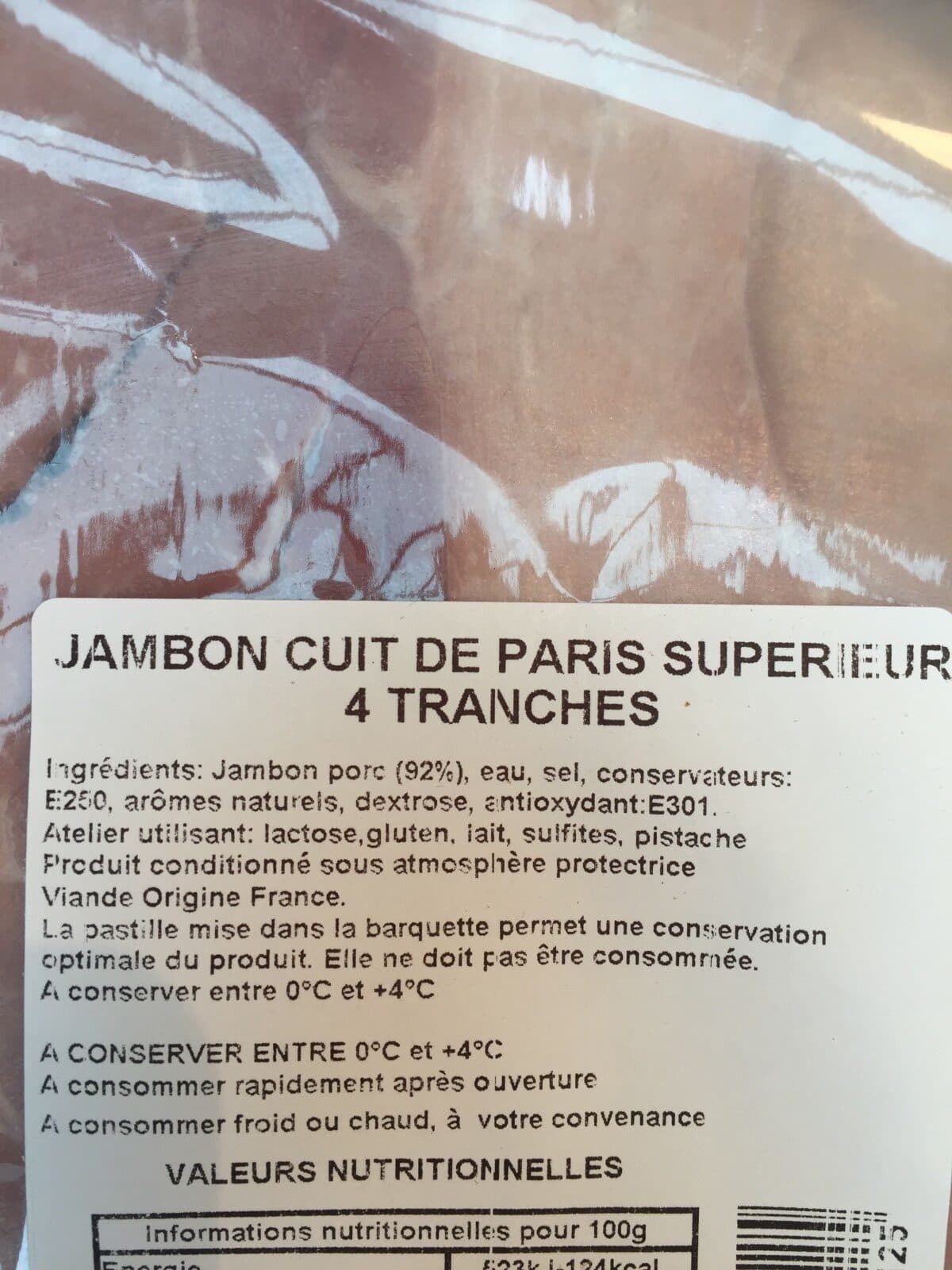 Open Food Facts Jambon de Paris packshot