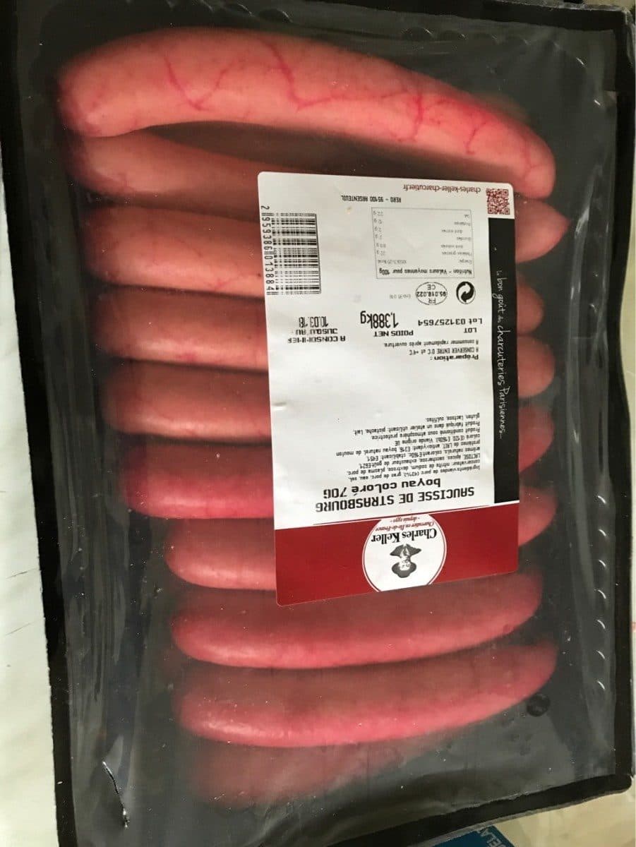Open Food Facts Saucisse de strasbourg packshot