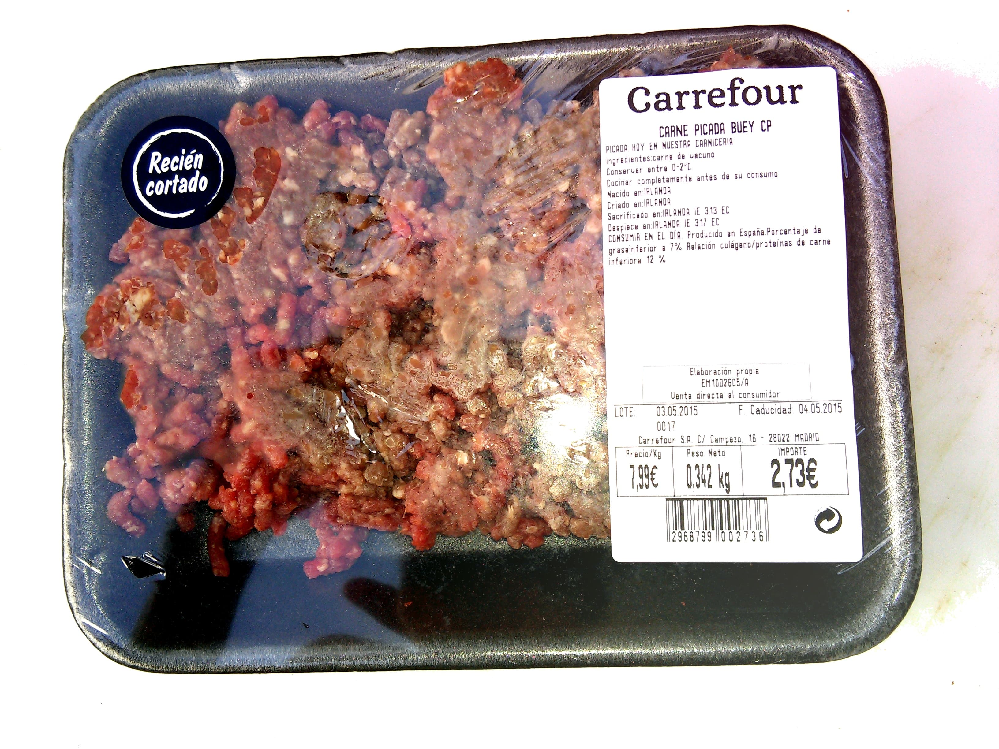 Carrefour Carne picada buey packshot