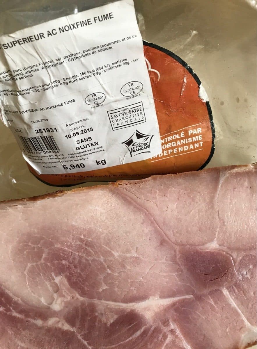 Open Food Facts Jambon Cuit Superieur AC NoixFine Fume packshot