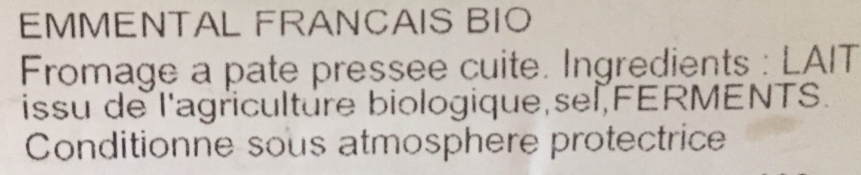 La Vie Claire Emmental français bio packshot