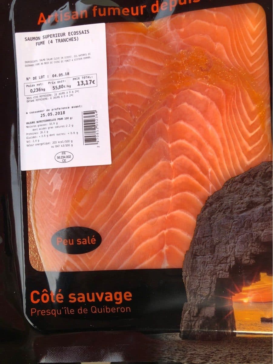 Open Food Facts Saumon supérieur écossais packshot