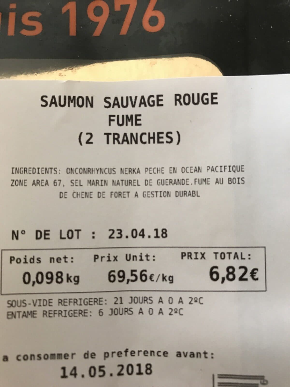 Open Food Facts Saumon sauvage packshot