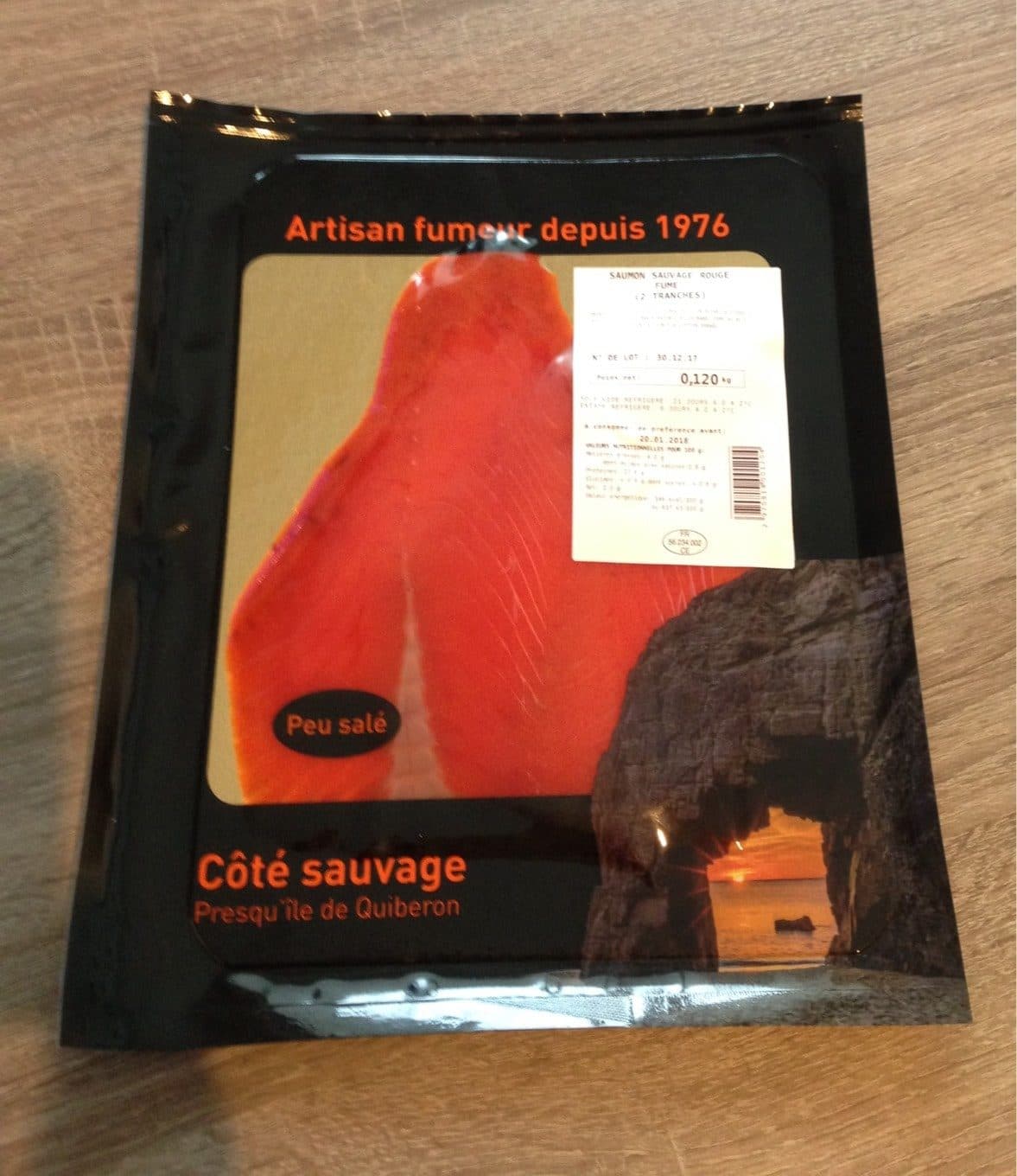 Côté Sauvage Saumon sauvage rouge fumé packshot