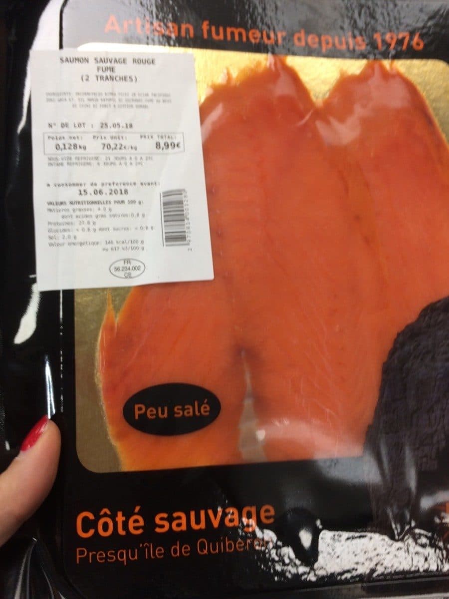 Open Food Facts Saumon fume packshot