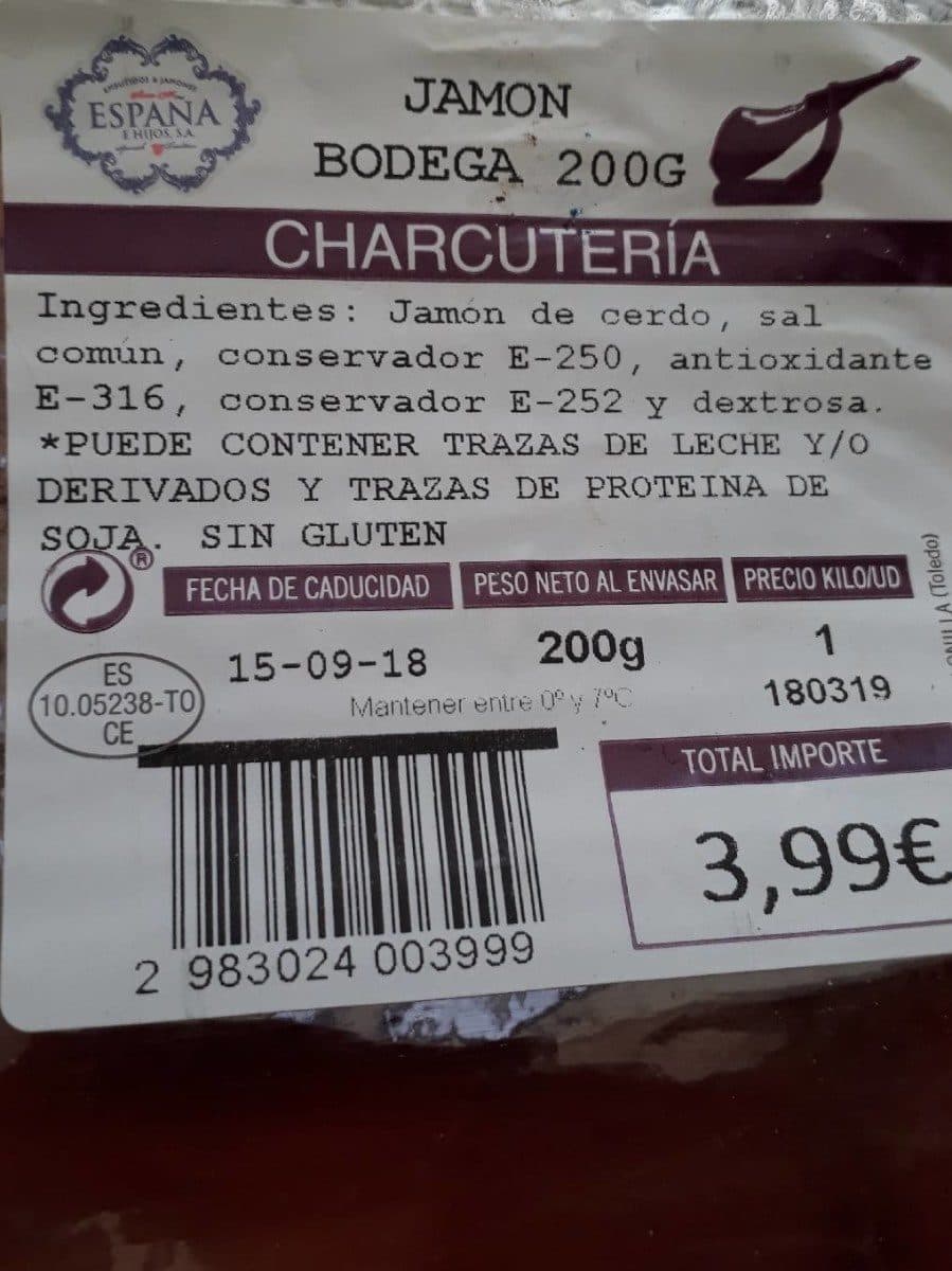 Open Food Facts Jamon bodega packshot