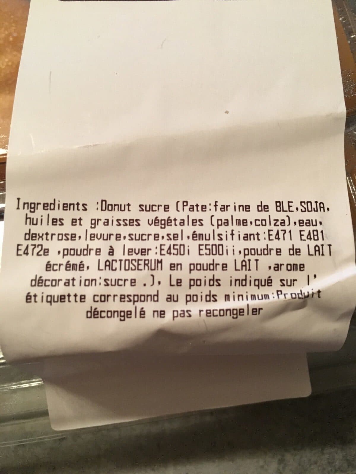 Open Food Facts Donuts au sucre packshot