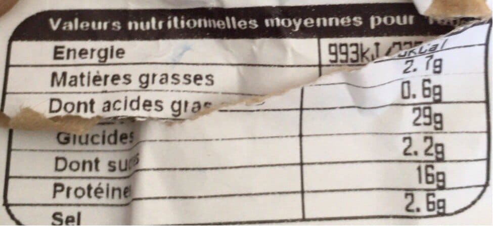 Open Food Facts Pain complet packshot