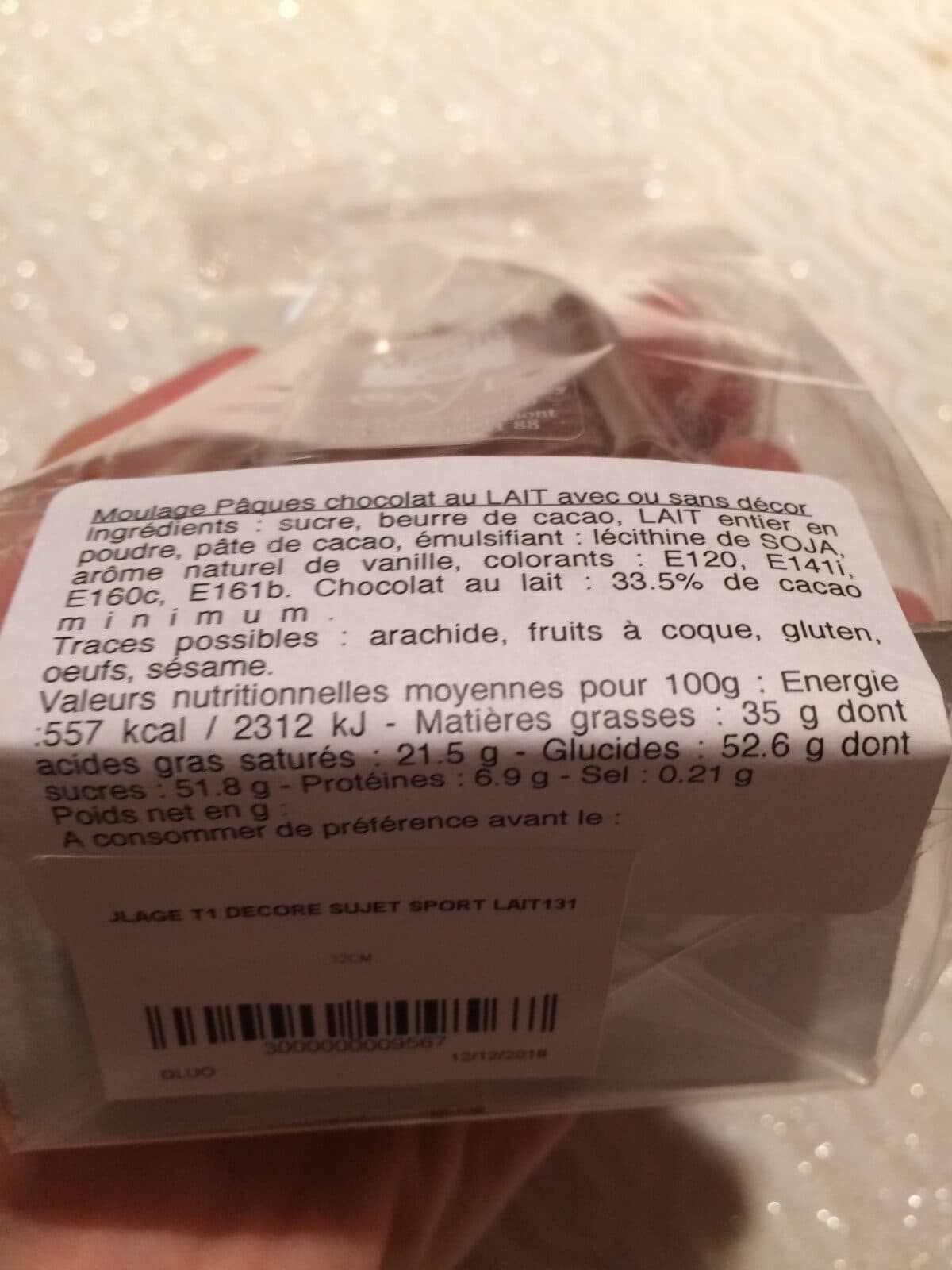 Open Food Facts Chocolat de Pâques packshot