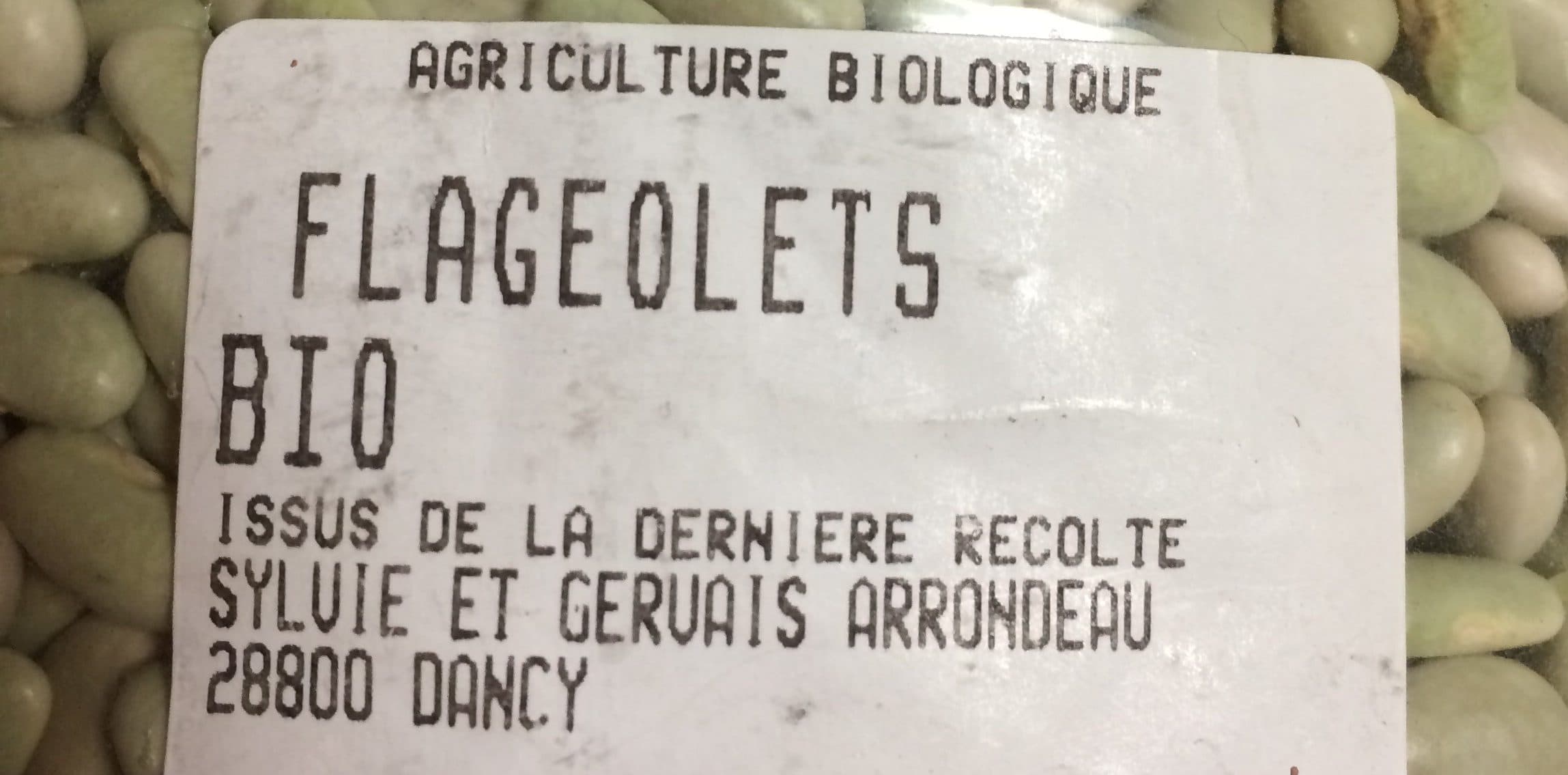 Gervais Arrondeau Flageolets verts bio de Beauce packshot