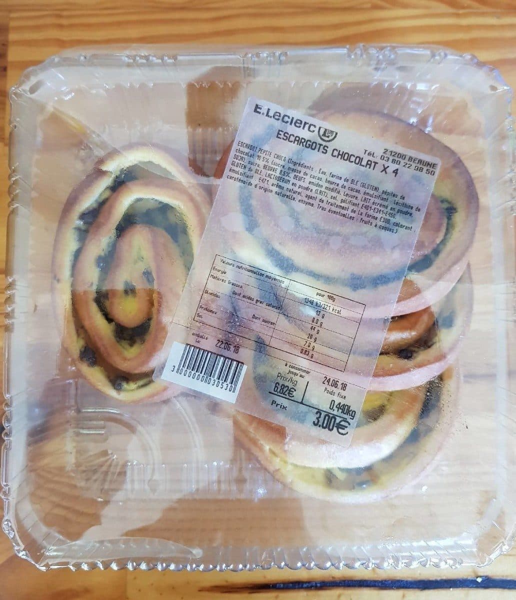 E.Leclerc Escargots chocolat packshot