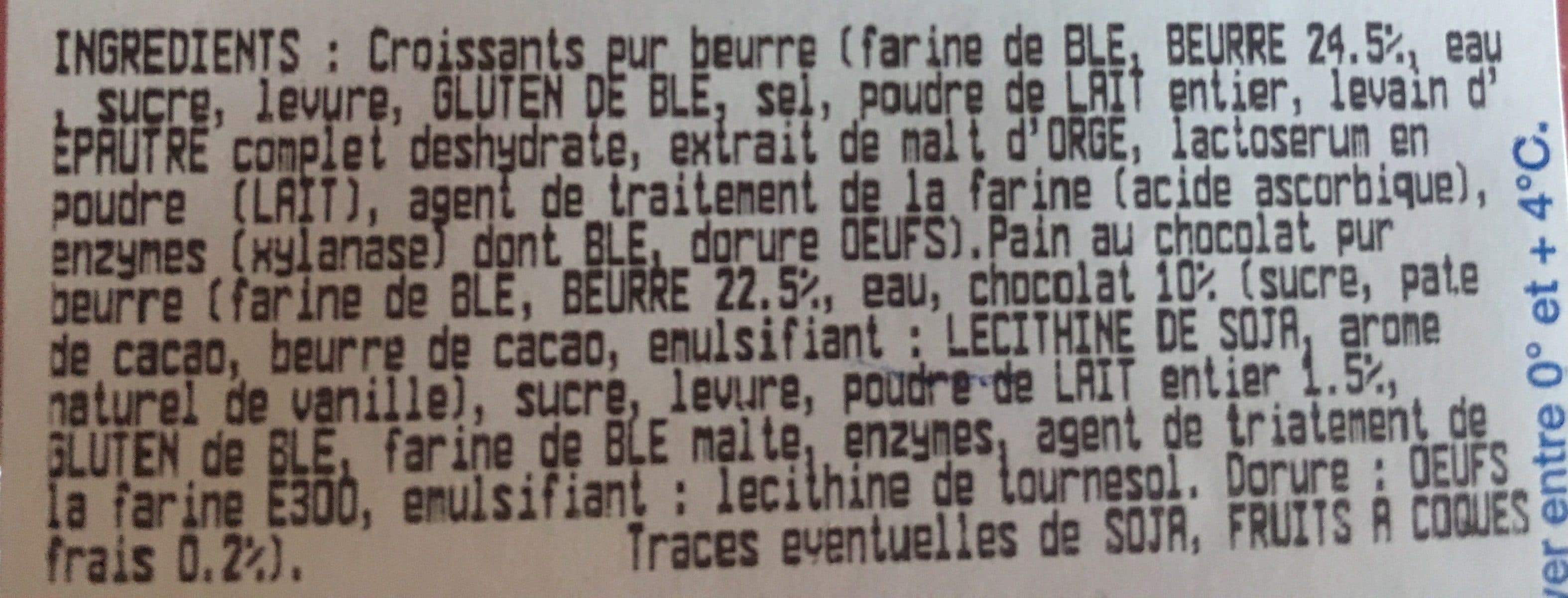 E.Leclerc 5 croissants + 5 paints chocolats pur beurre packshot