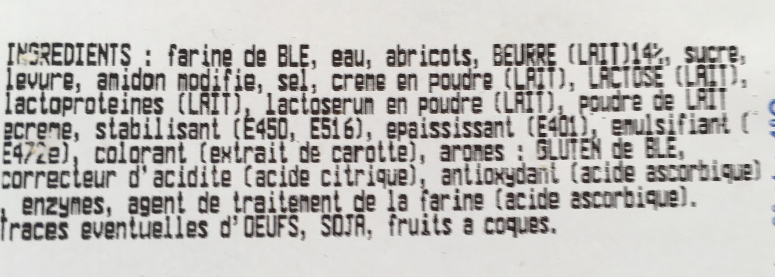 E.Leclerc Croissants aux abricots X4 packshot