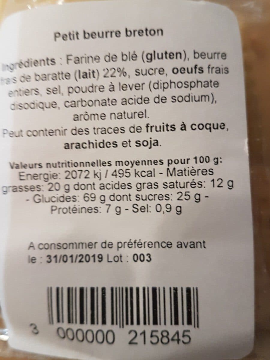 Open Food Facts Petit beurre breton packshot