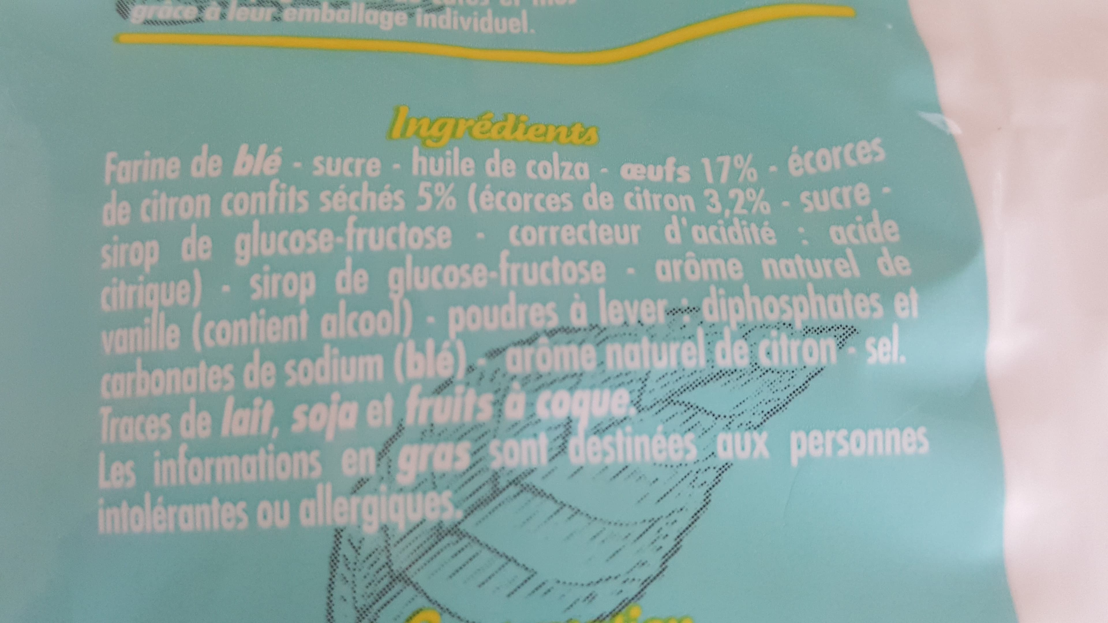 Casino Madeleines aux écorces de citron packshot