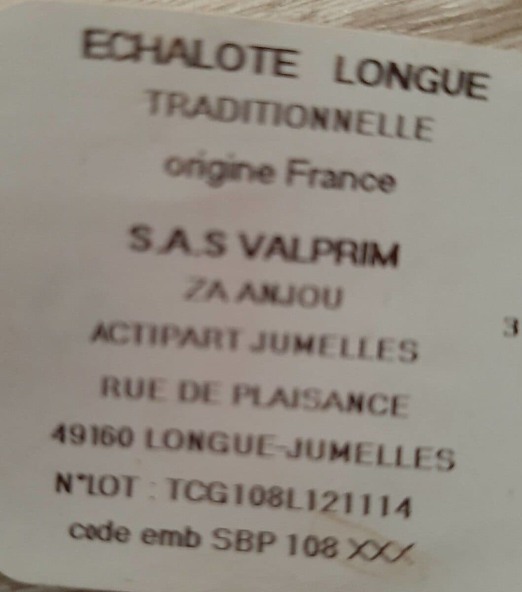 Valprim Echalotes traditionnelles de Bretagne packshot