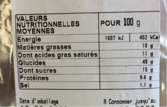 Open Food Facts Brioche tressee fabrication maison packshot