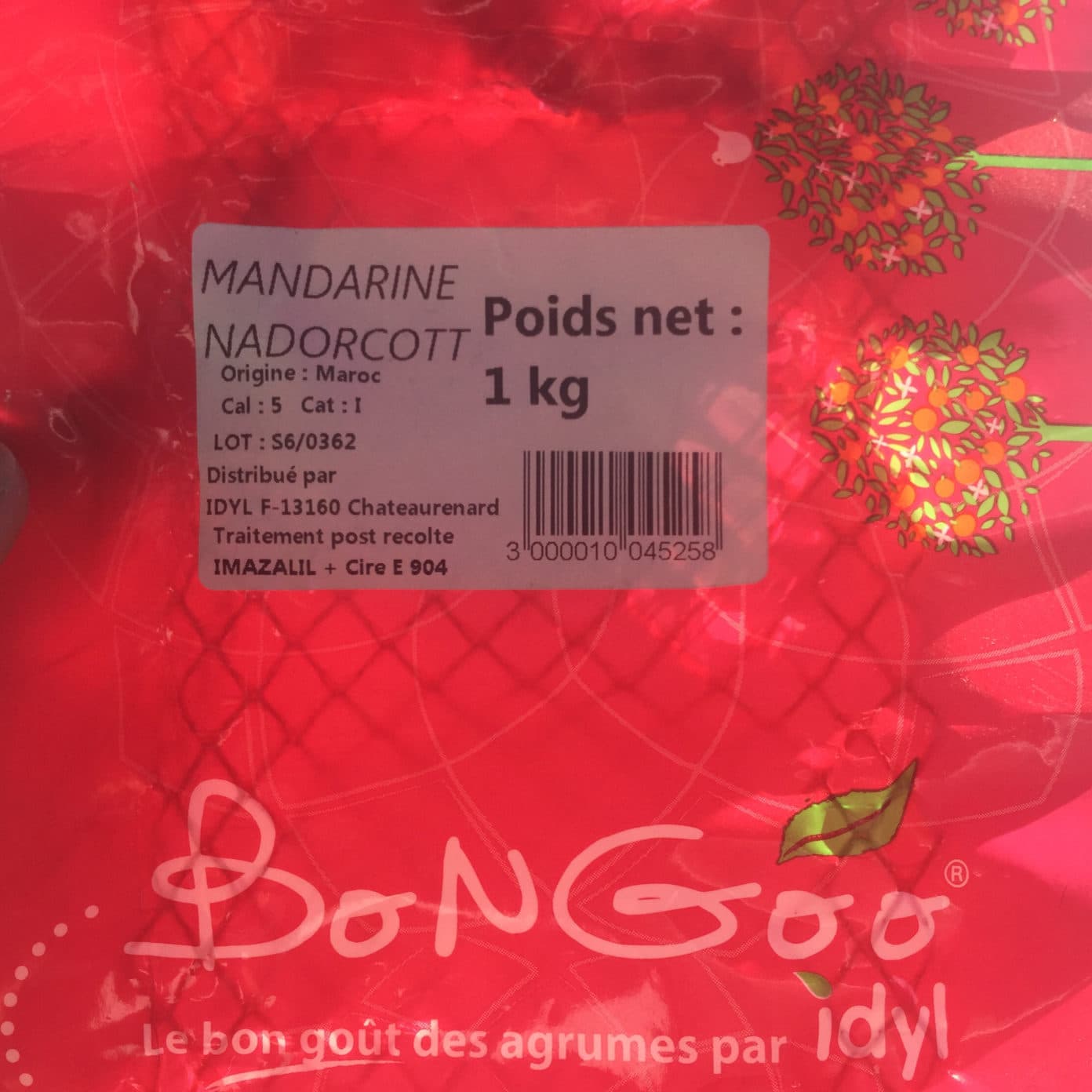 Bongoo Mandarine Nadorcott packshot