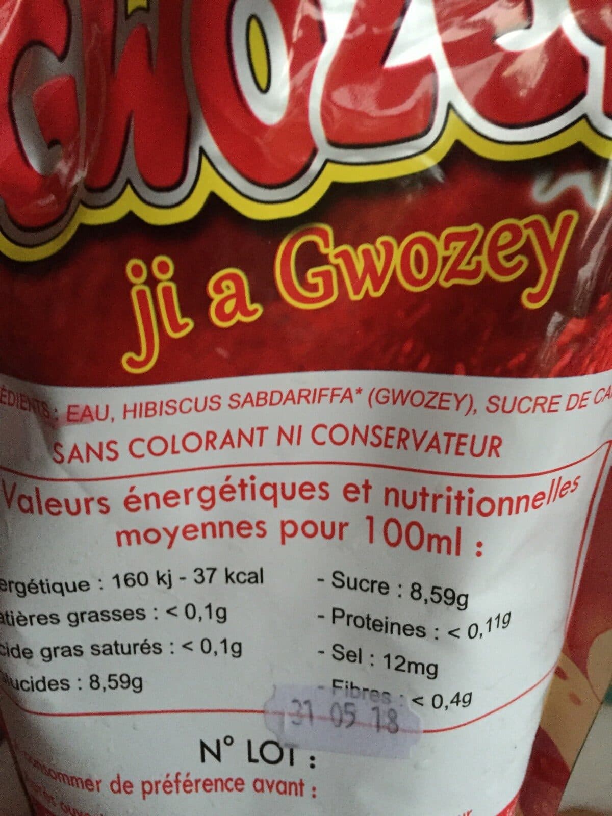 Open Food Facts Gwozey packshot