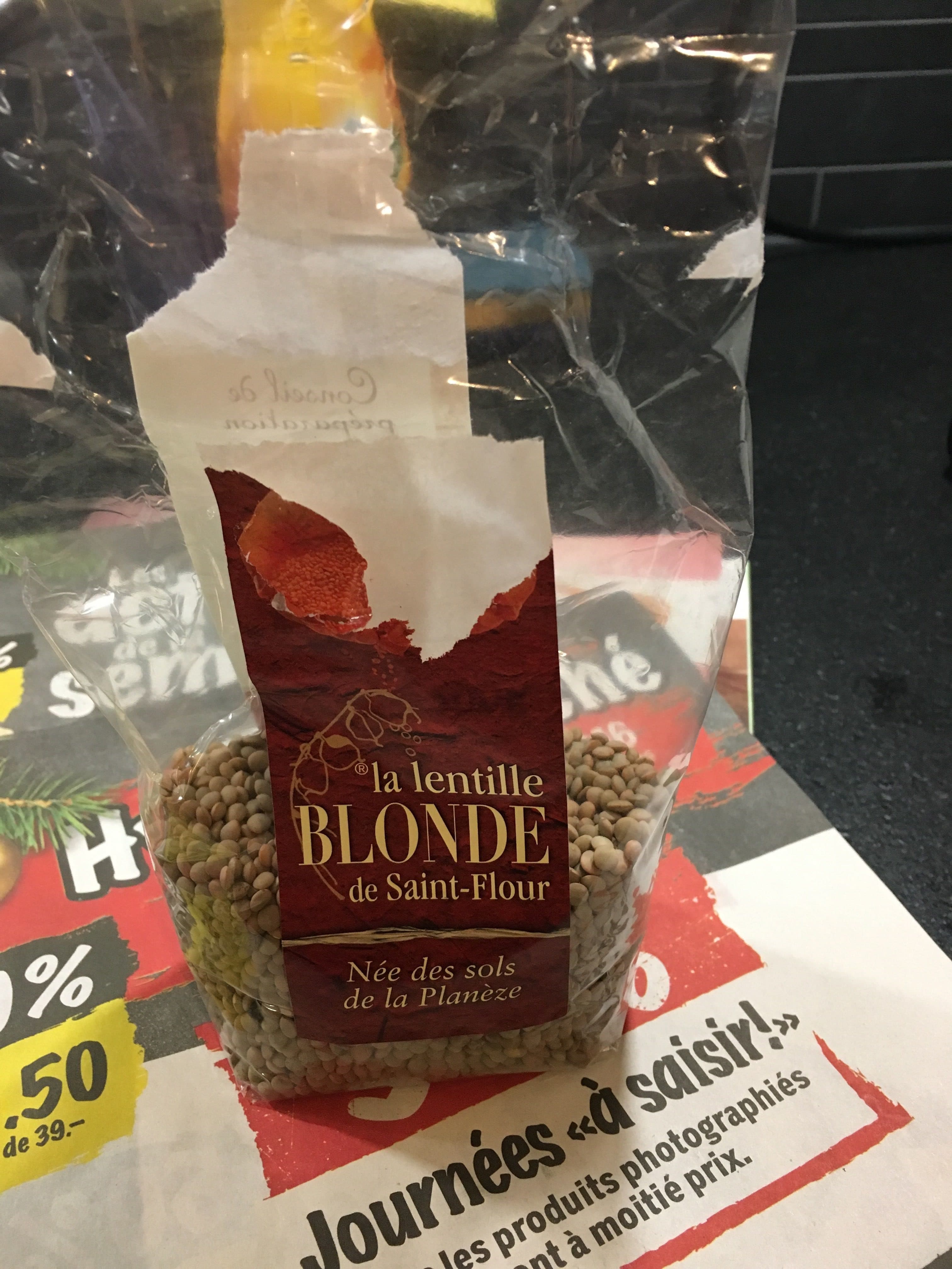 la lentille BLONDE de Saint-Flour Lentille Blonde De Saint Flour packshot