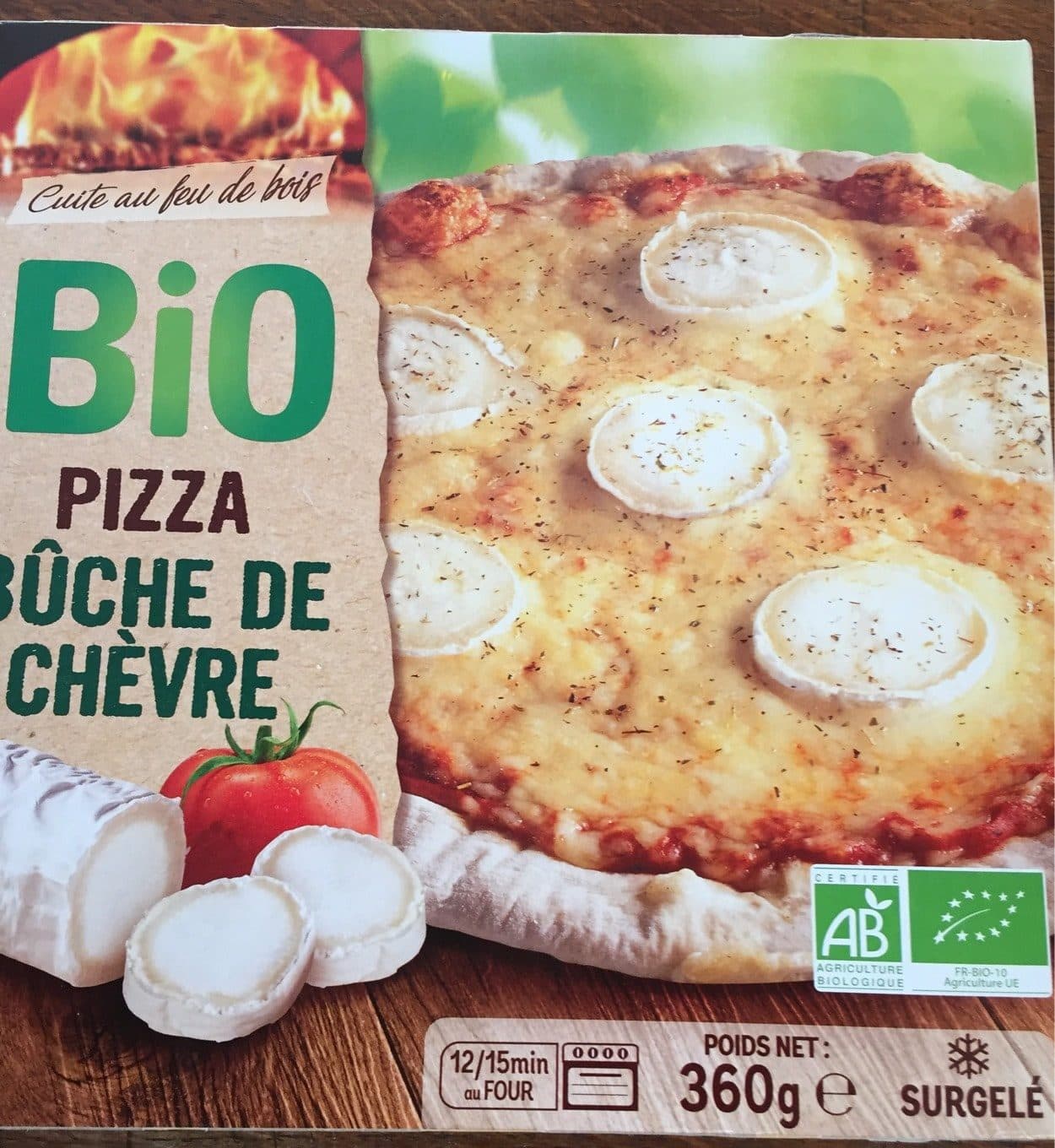 Sole Mio Pizza bio bûche de chèvre packshot