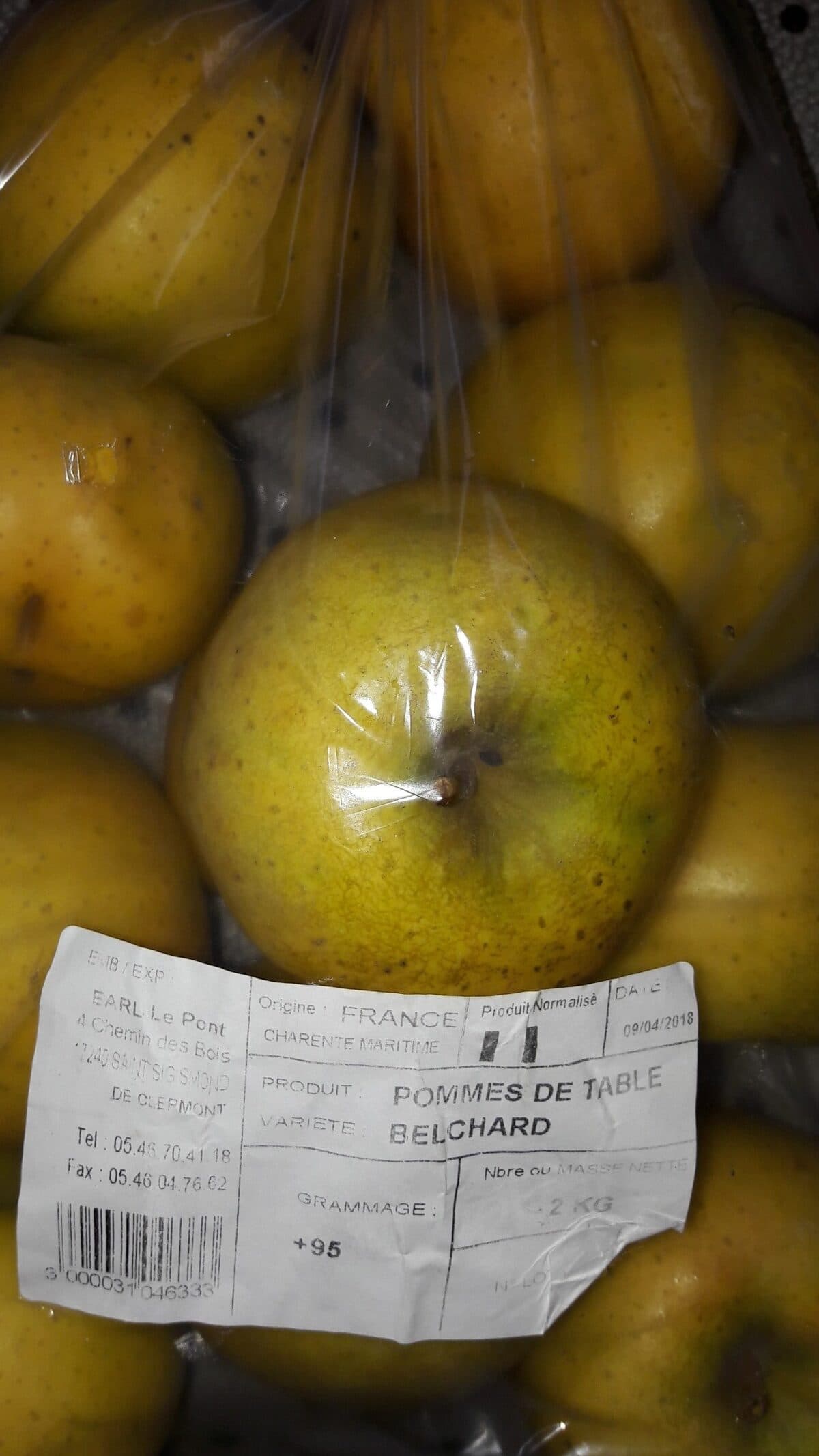 Open Food Facts Pomme belchard packshot