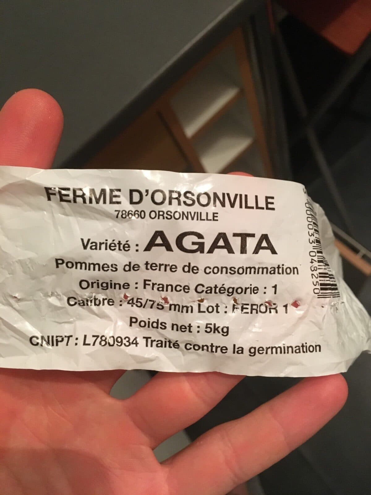 Open Food Facts Pomme De Terre 5KG packshot