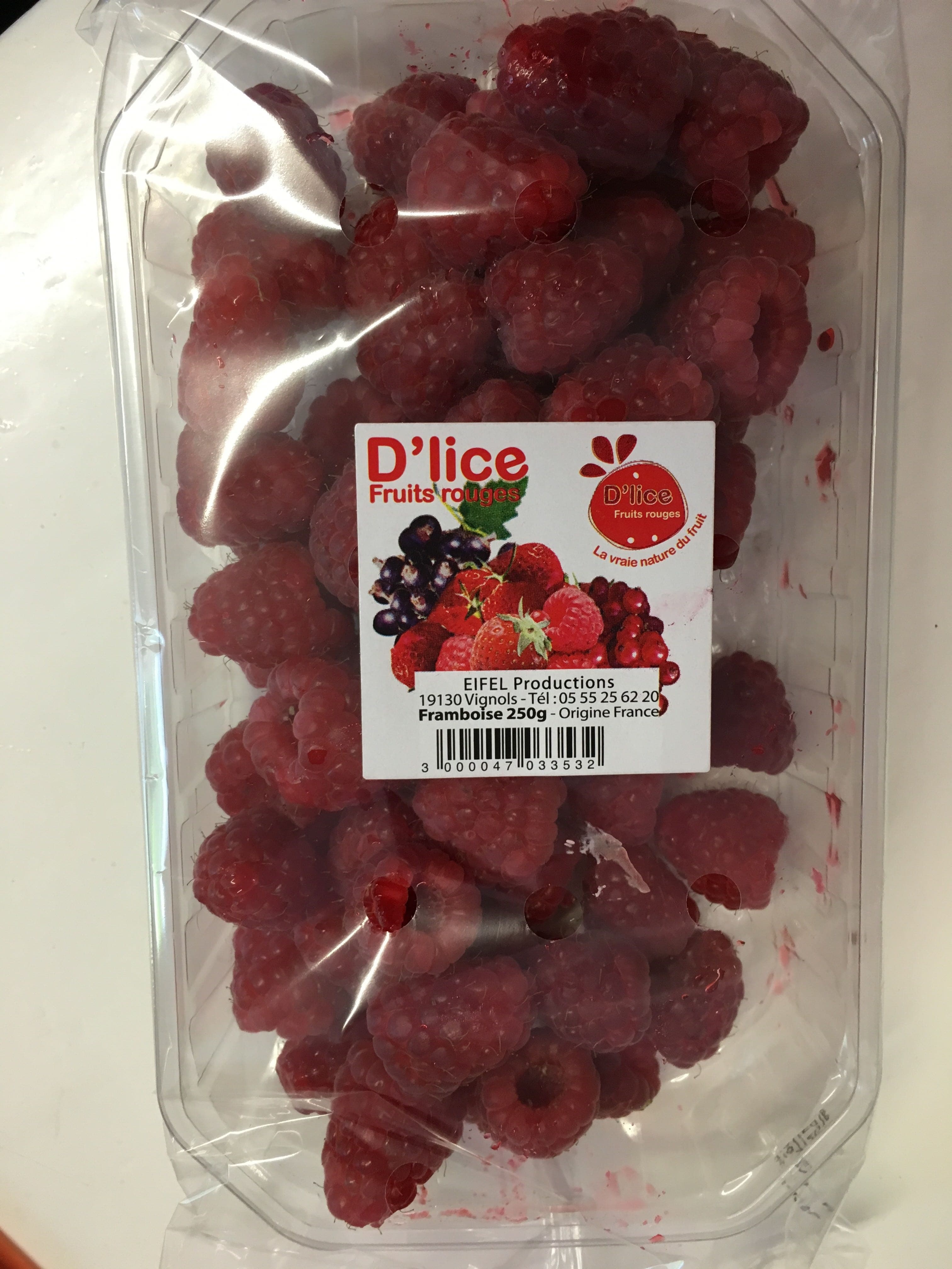 D'Lice Framboises packshot