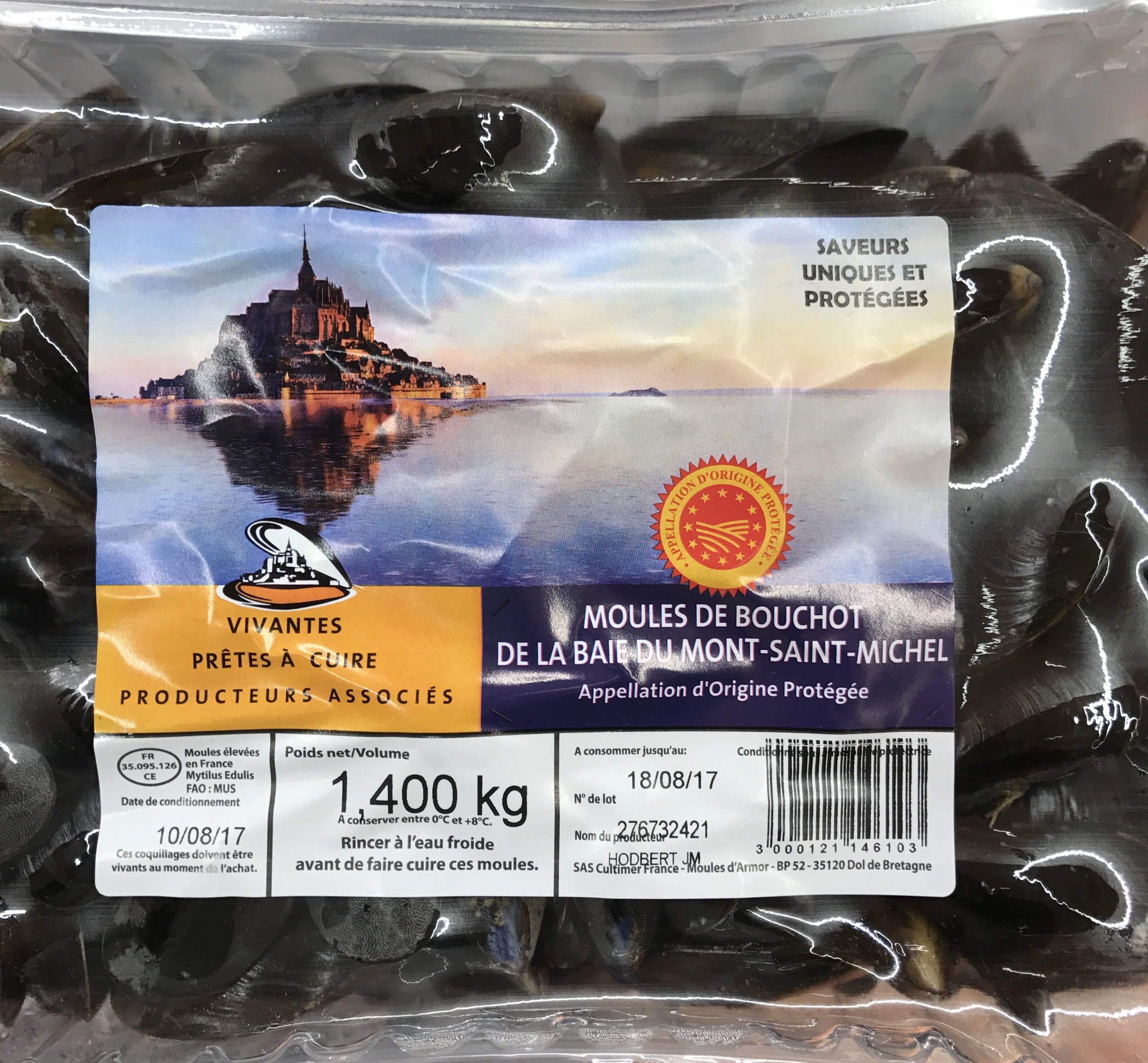 Cultimer Moules de Bouchot de la Baie du Mont-Saint-Michel packshot